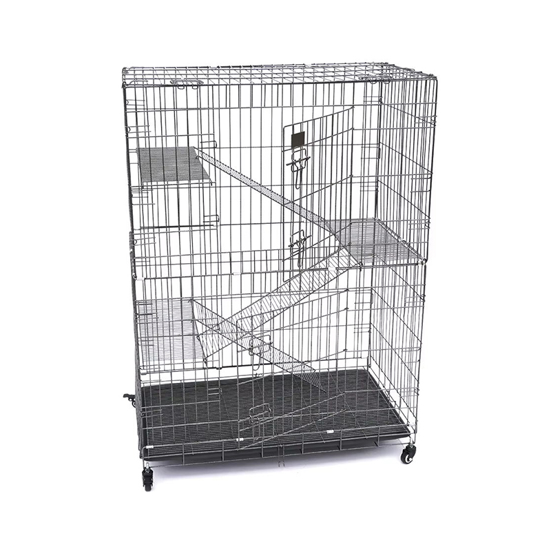 바퀴가 달린 2/3/4 계층 대형 실내 와이어 금속 고양이 케이지 바퀴가 달린 2/3/4 계층 대형 실내 와이어 금속 고양이 케이지