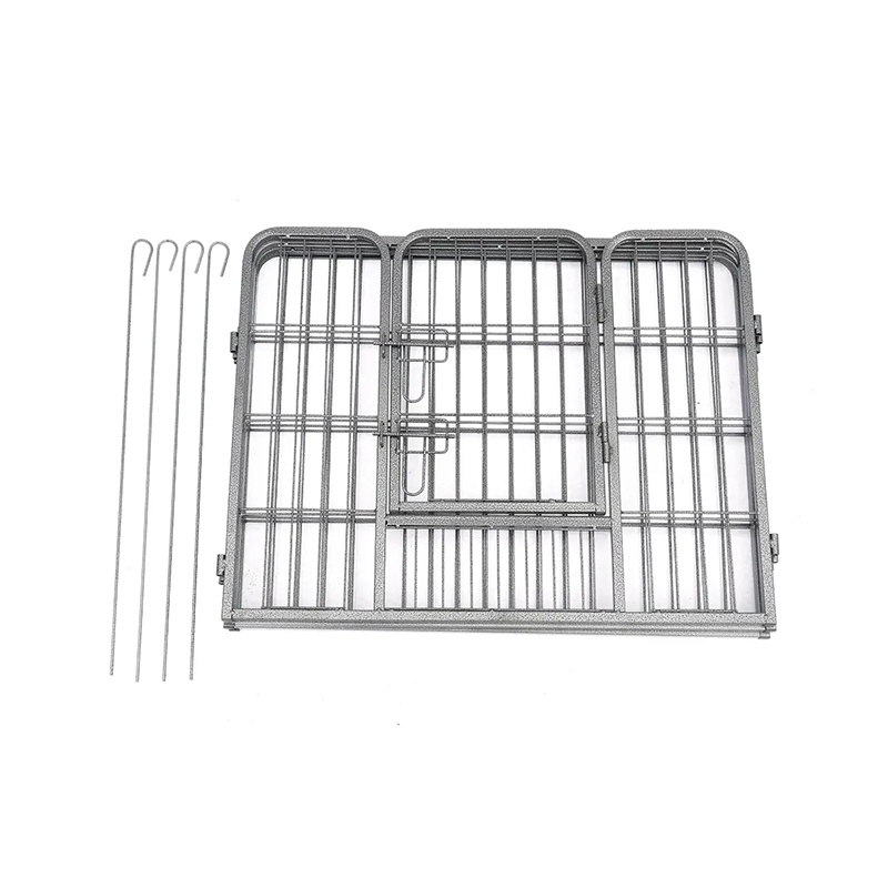 금속 개 울타리 인클로저 접이식 튜브 개 플레이 펜 금속 개 울타리 인클로저 접이식 튜브 개 플레이 펜