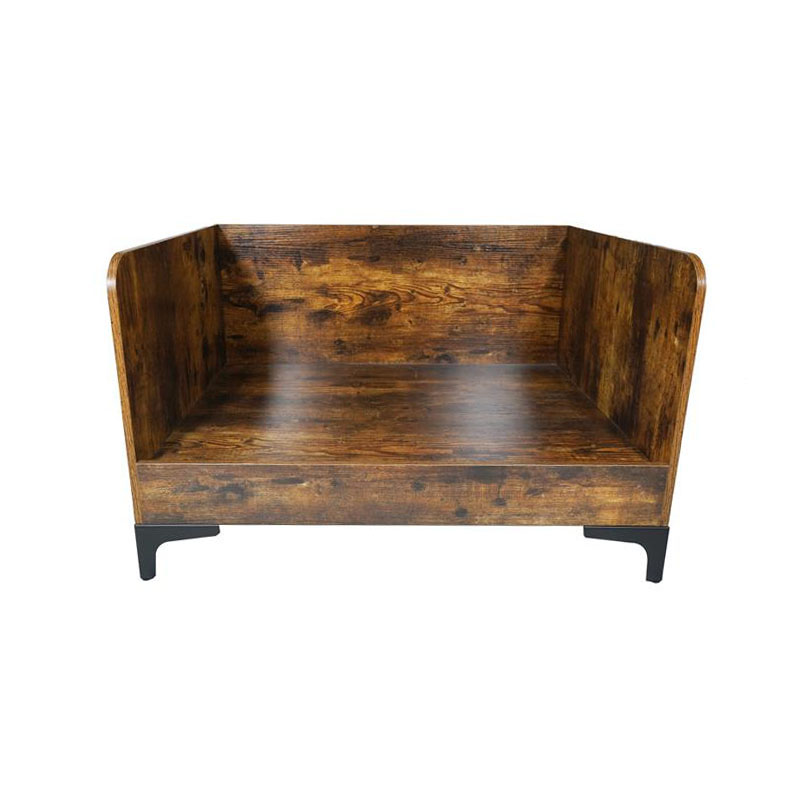 프레임이있는 현대의 실내 나무 높은 개 침대 프레임이있는 현대의 실내 나무 높은 개 침대