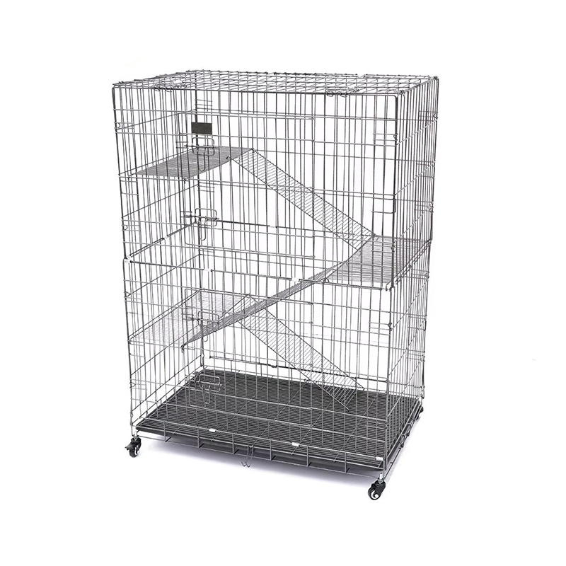 바퀴가 달린 2/3/4 계층 대형 실내 와이어 금속 고양이 케이지 바퀴가 달린 2/3/4 계층 대형 실내 와이어 금속 고양이 케이지