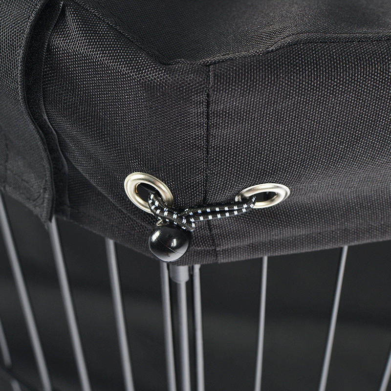 상단 커버 및 하단 패드가있는 8 패널 접이식 와이어 금속 개 플레이 펜 상단 커버 및 하단 패드가있는 8 패널 접이식 와이어 금속 개 플레이 펜