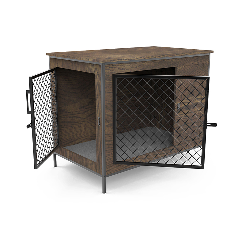 실내 개 상자 끝 테이블 나무 가구 스타일 개 케이지 실내 개 상자 끝 테이블 나무 가구 스타일 개 케이지