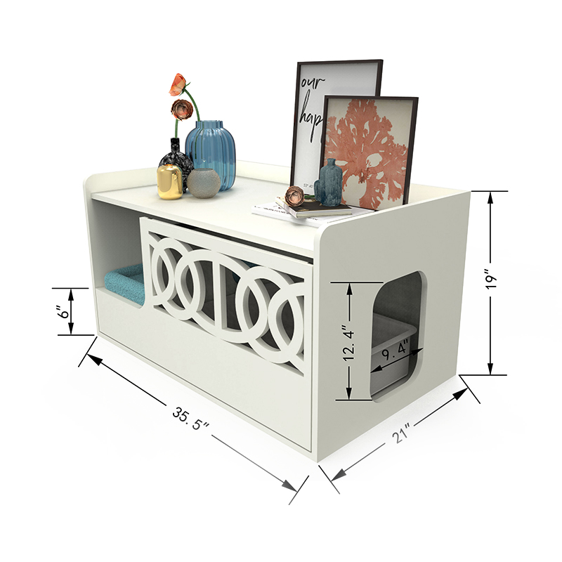 숨겨진 화장실 화장실 인클로저 쓰레기 캐비닛 가구 고양이 케이지 숨겨진 화장실 화장실 인클로저 쓰레기 캐비닛 가구 고양이 케이지
