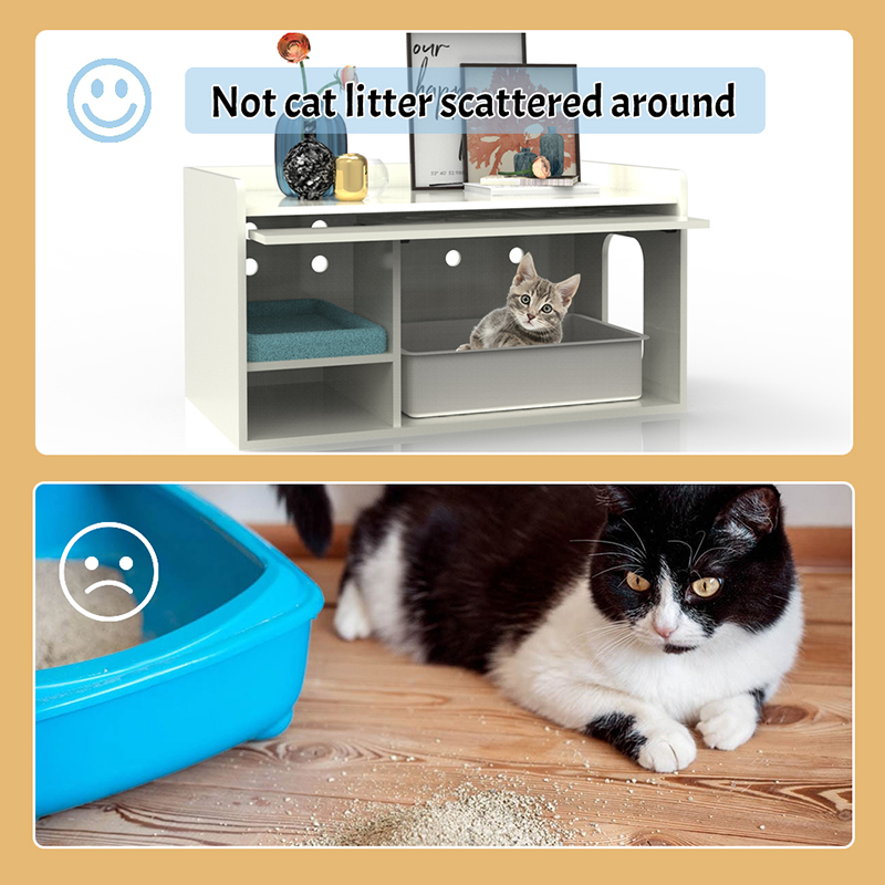 숨겨진 화장실 화장실 인클로저 쓰레기 캐비닛 가구 고양이 케이지 숨겨진 화장실 화장실 인클로저 쓰레기 캐비닛 가구 고양이 케이지