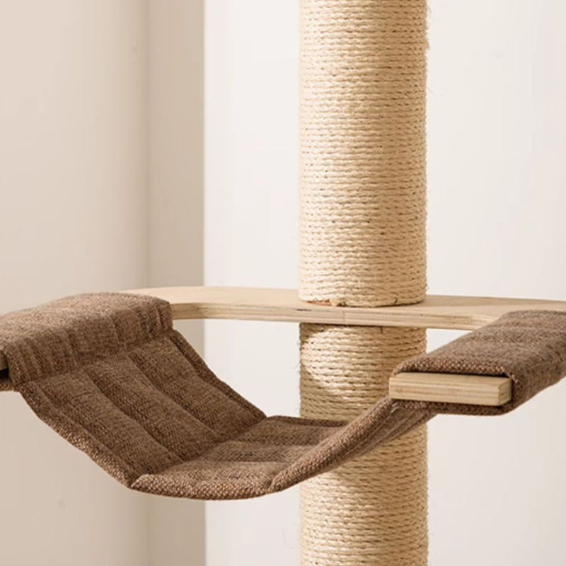 바닥에서 천장까지 내려 오는 나무 콘도 등반 프레임 고양이 나무 탑 바닥에서 천장까지 내려 오는 나무 콘도 등반 프레임 고양이 나무 탑