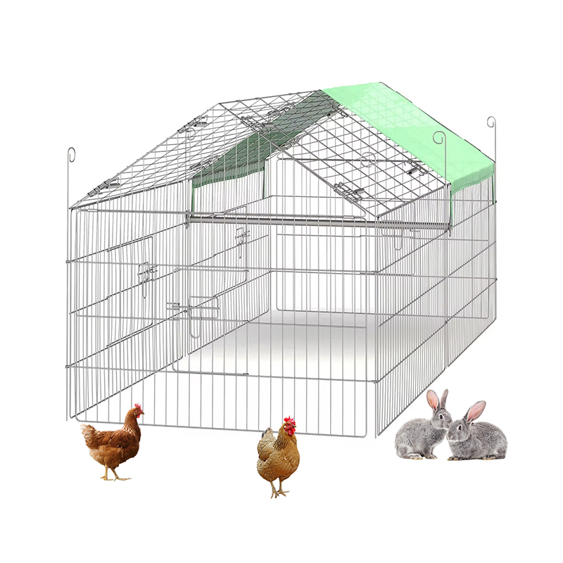 야외 접이식 가금류 울타리 와이어 닭고기 UV 커버가있는 닭고기 야외 접이식 가금류 울타리 와이어 닭고기 UV 커버가있는 닭고기