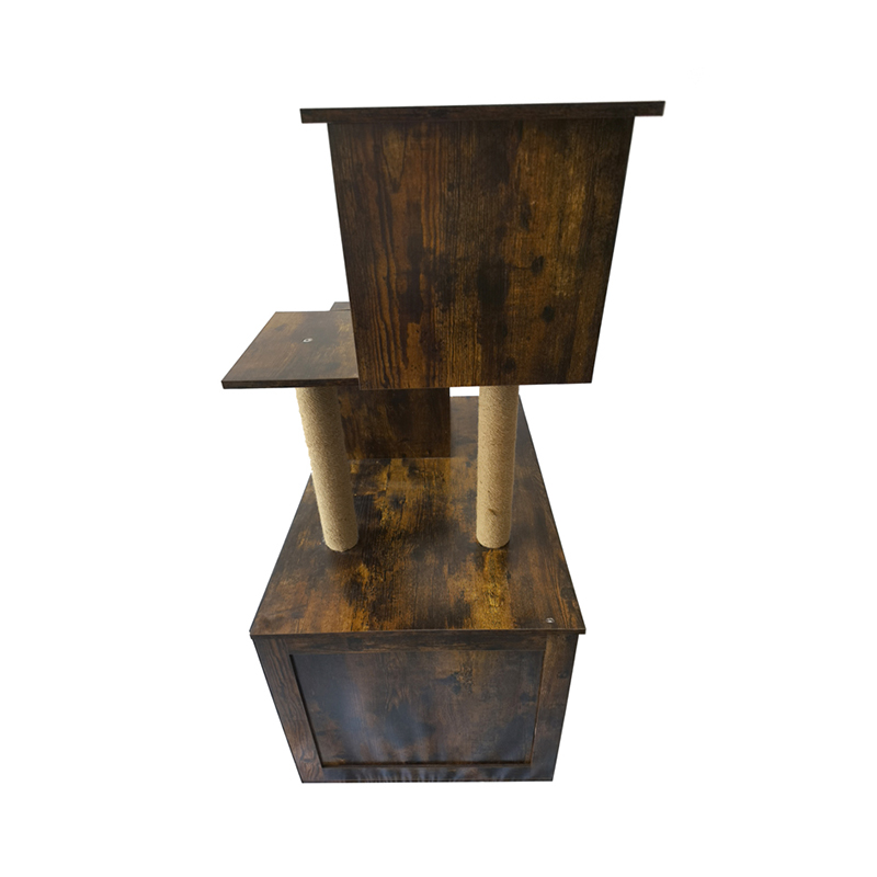 나무 고양이 집 타워 실내 고양이 나무 등반 프레임이있는 쓰레기통 나무 고양이 집 타워 실내 고양이 나무 등반 프레임이있는 쓰레기통