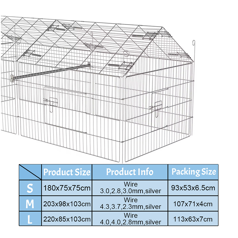 야외 접이식 가금류 울타리 와이어 닭고기 UV 커버가있는 닭고기 야외 접이식 가금류 울타리 와이어 닭고기 UV 커버가있는 닭고기