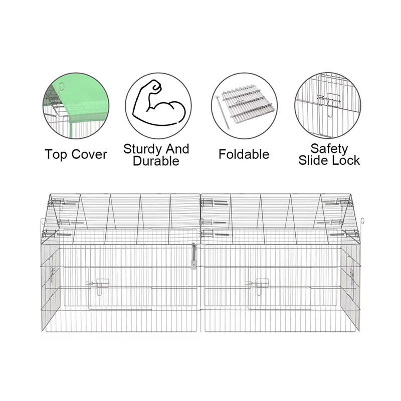 야외 접이식 가금류 울타리 와이어 닭고기 UV 커버가있는 닭고기 야외 접이식 가금류 울타리 와이어 닭고기 UV 커버가있는 닭고기