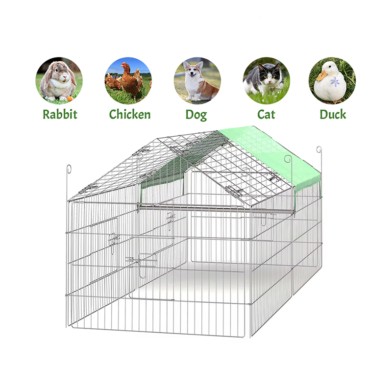 야외 접이식 가금류 울타리 와이어 닭고기 UV 커버가있는 닭고기 야외 접이식 가금류 울타리 와이어 닭고기 UV 커버가있는 닭고기