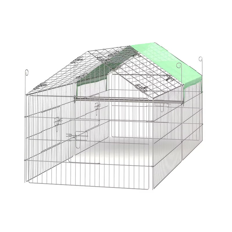 야외 접이식 가금류 울타리 와이어 닭고기 UV 커버가있는 닭고기 야외 접이식 가금류 울타리 와이어 닭고기 UV 커버가있는 닭고기
