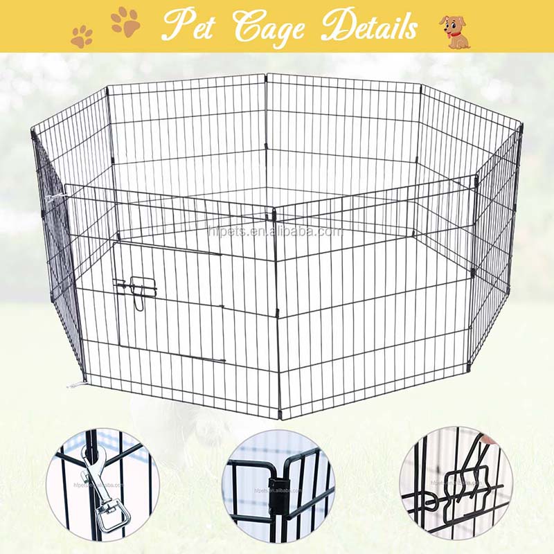 8 패널 금속 애완 동물 울타리 접이식 와이어 개 8 패널 금속 애완 동물 울타리 접이식 와이어 개