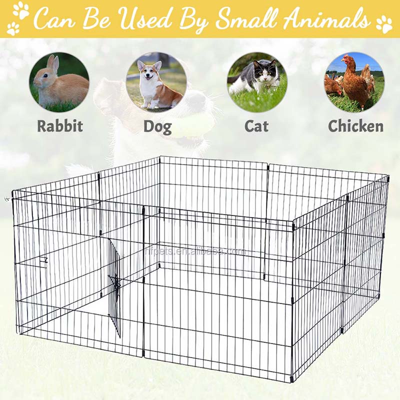 8 패널 금속 애완 동물 울타리 접이식 와이어 개 8 패널 금속 애완 동물 울타리 접이식 와이어 개
