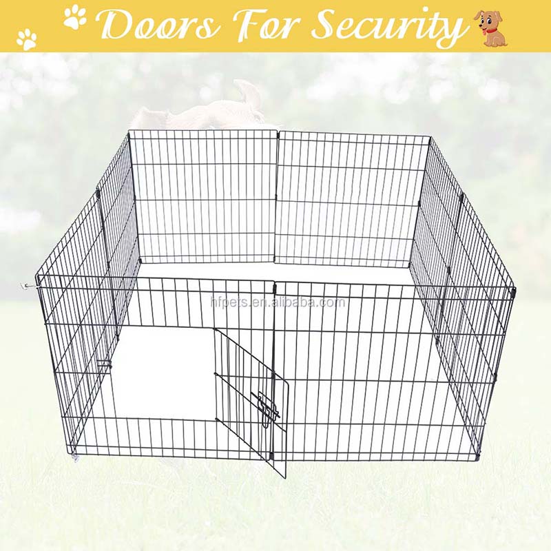 8 패널 금속 애완 동물 울타리 접이식 와이어 개 8 패널 금속 애완 동물 울타리 접이식 와이어 개