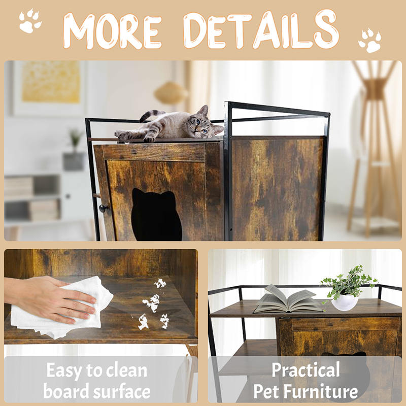 가구 스타일 고양이 케이지 스토리지 선반 쓰레기 캐비닛 가구 스타일 고양이 케이지 스토리지 선반 쓰레기 캐비닛