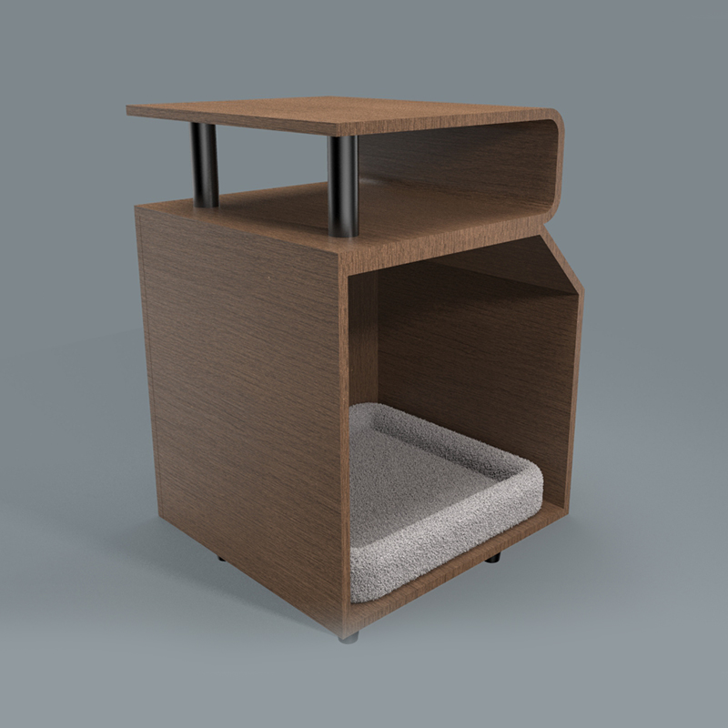 긁힘 보드가있는 나무 애완 동물 침대 고양이 침대 긁힘 보드가있는 나무 애완 동물 침대 고양이 침대