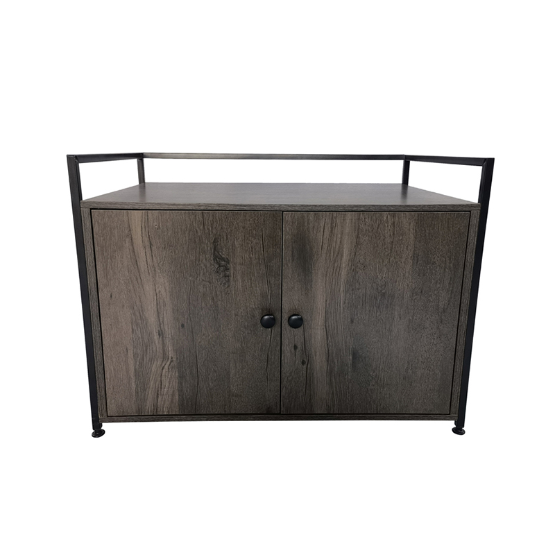 분배기 가구 스타일 고양이 케이지 사이드 테이블이있는 실내 쓰레기 캐비닛