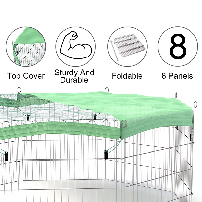 접이식 강아지 토끼 금속 달리기 개 플레이 펜 상단 커버 접이식 강아지 토끼 금속 달리기 개 플레이 펜 상단 커버