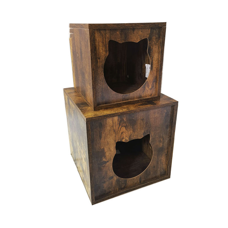 입자 나무 실내 가구 고양이 케이지 엔드 테이블 쓰레기 캐비닛 입자 나무 실내 가구 고양이 케이지 엔드 테이블 쓰레기 캐비닛