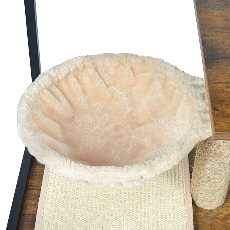 해먹 및 쓰레기 캐비닛이있는 실내 고양이 타워 콘도 고양이 나무 해먹 및 쓰레기 캐비닛이있는 실내 고양이 타워 콘도 고양이 나무