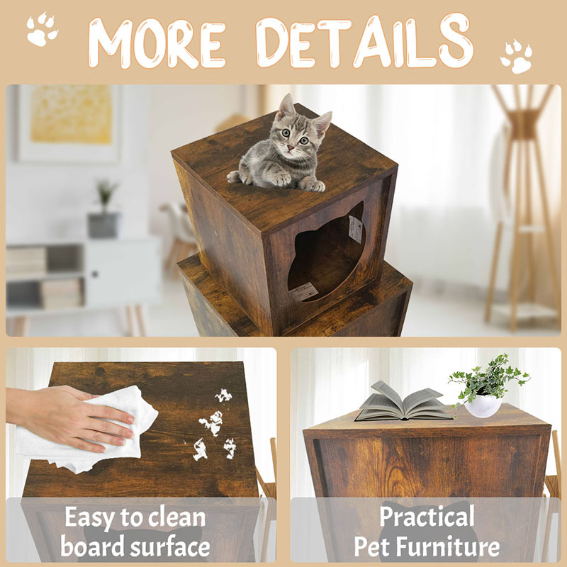 입자 나무 실내 가구 고양이 케이지 엔드 테이블 쓰레기 캐비닛 입자 나무 실내 가구 고양이 케이지 엔드 테이블 쓰레기 캐비닛