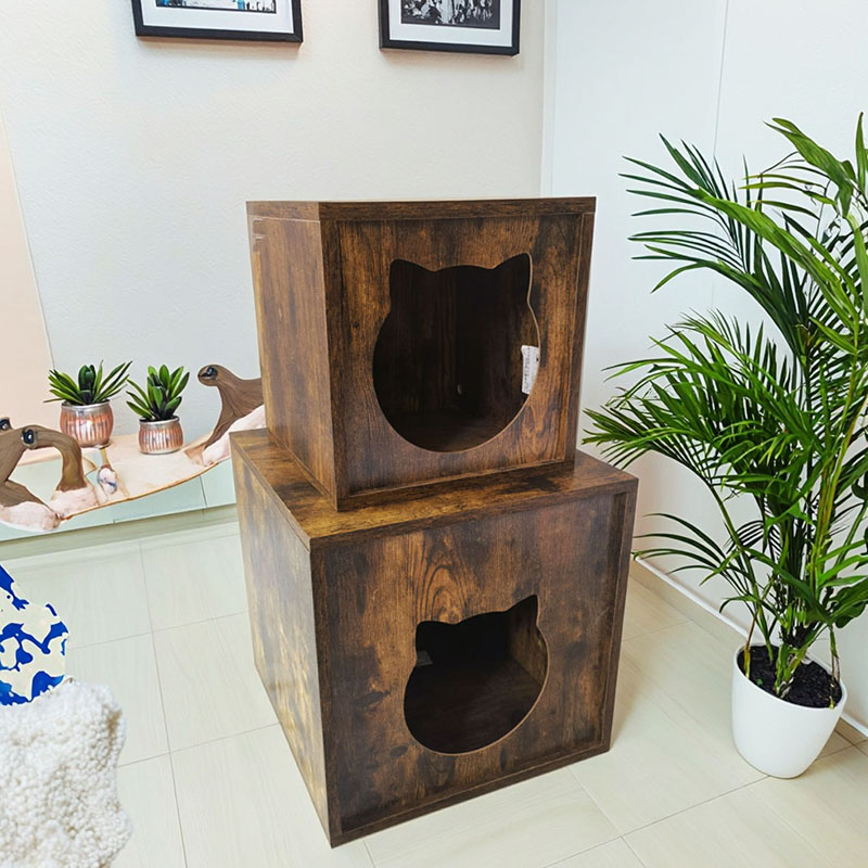 입자 나무 실내 가구 고양이 케이지 엔드 테이블 쓰레기 캐비닛 입자 나무 실내 가구 고양이 케이지 엔드 테이블 쓰레기 캐비닛