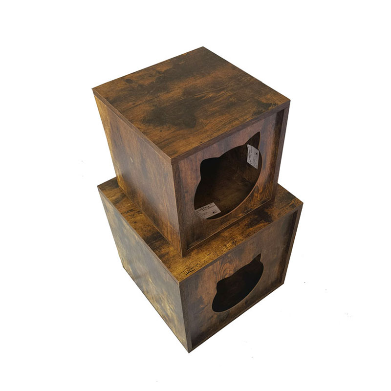 입자 나무 실내 가구 고양이 케이지 엔드 테이블 쓰레기 캐비닛 입자 나무 실내 가구 고양이 케이지 엔드 테이블 쓰레기 캐비닛